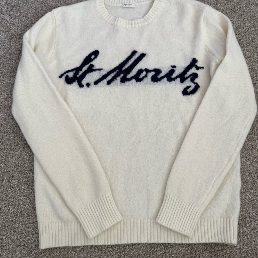John Galt Brandy Melville St Moritz Cream Knit Wool Sweater